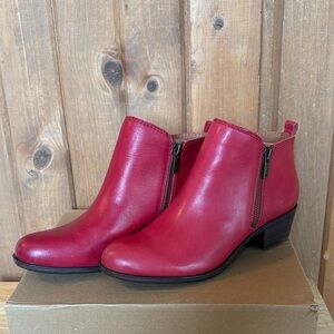 Lucky Brand Red Basil Booties